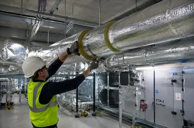 Intervention sur centrale de traitement d'air (CTA)