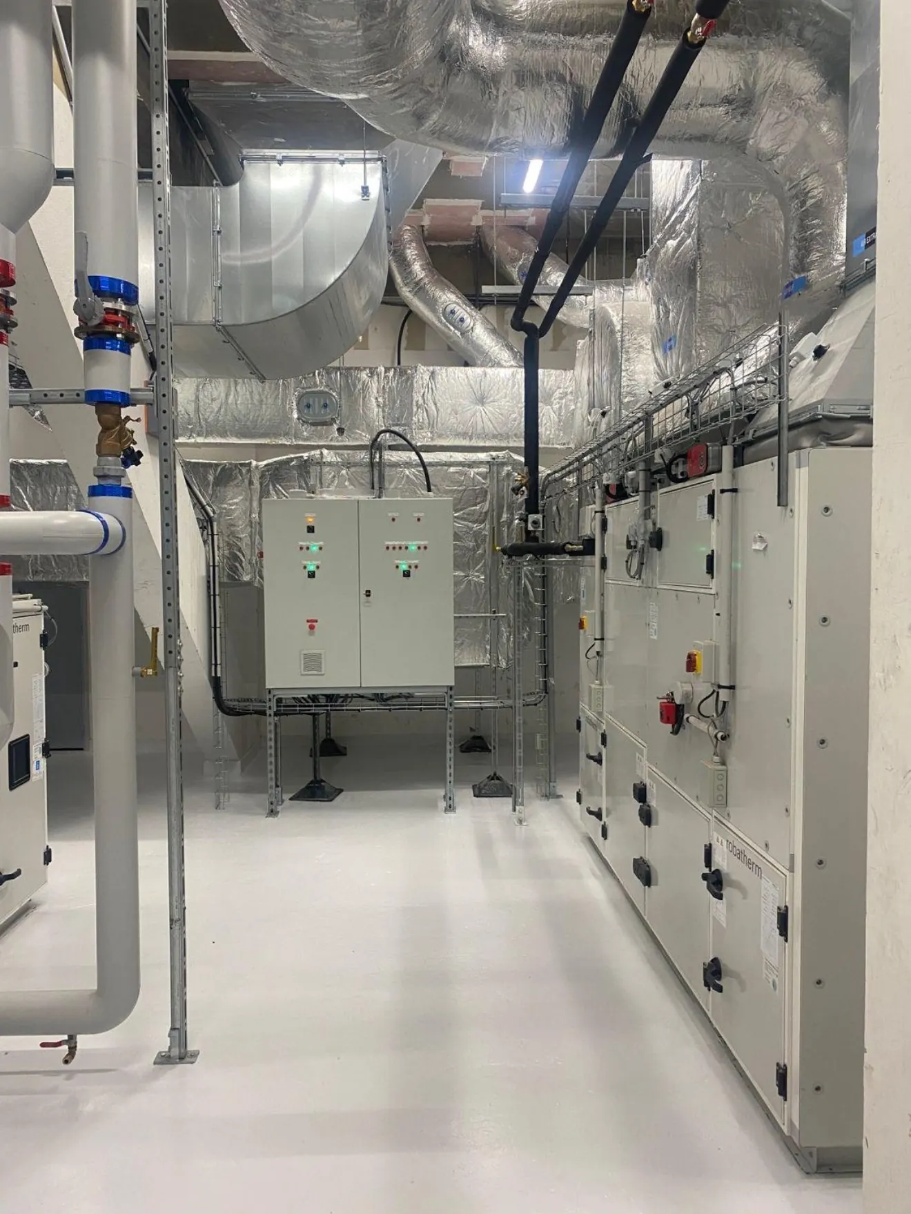 Local technique CVC — gaines et centrale de traitement d'air