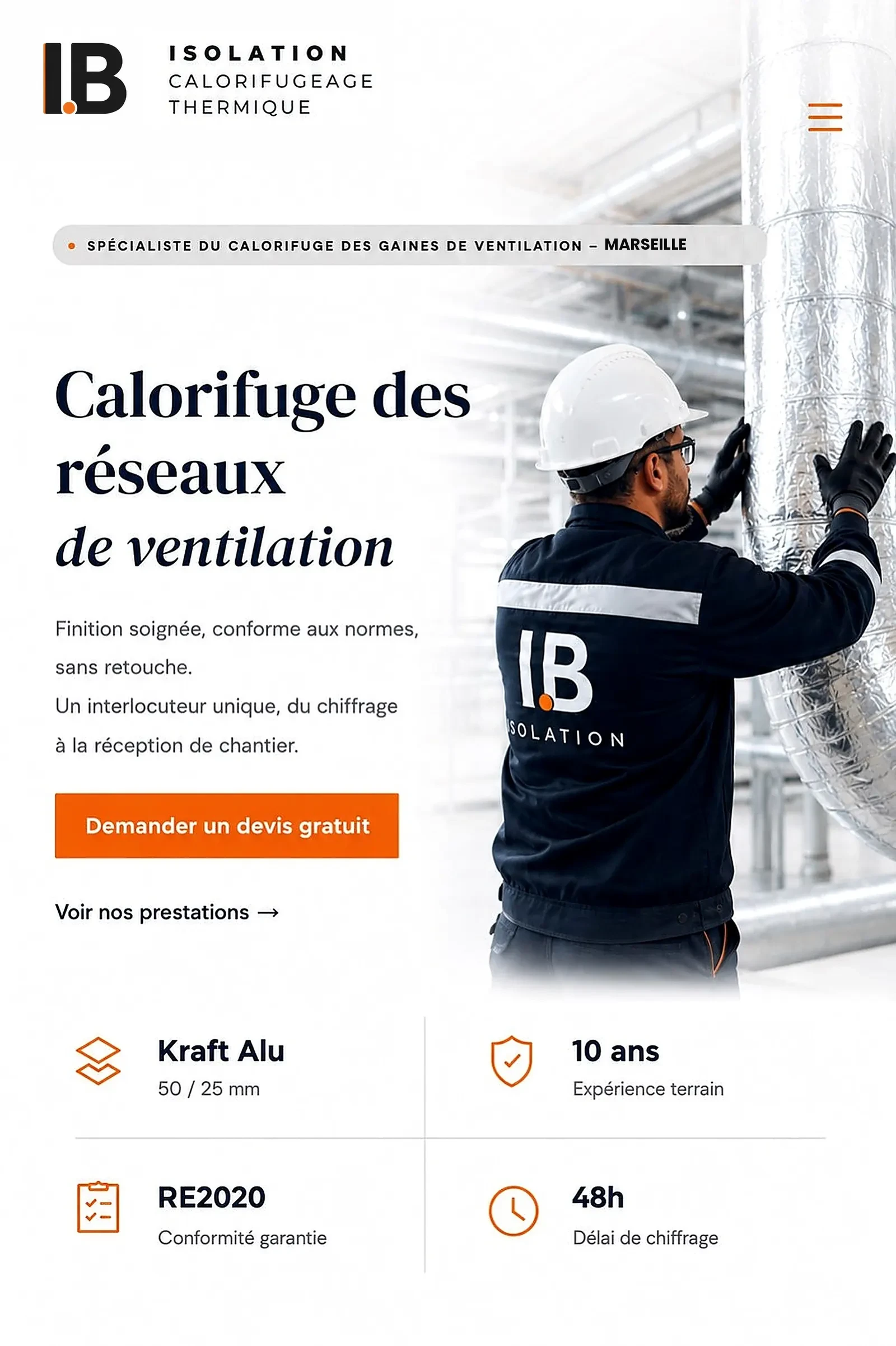 IB Isolation - Calorifuge des reseaux de ventilation